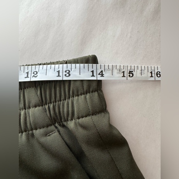 EVERLANE Olive Green the Italian GoWeave Easy 100% Wool Pants Surplus, Size 4 - Picture 3 of 5